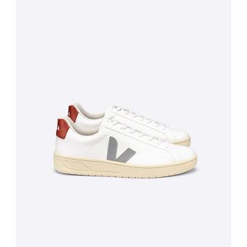 White/Red/Grey Women's Veja URCA CWL Shoes | AU 569HAP